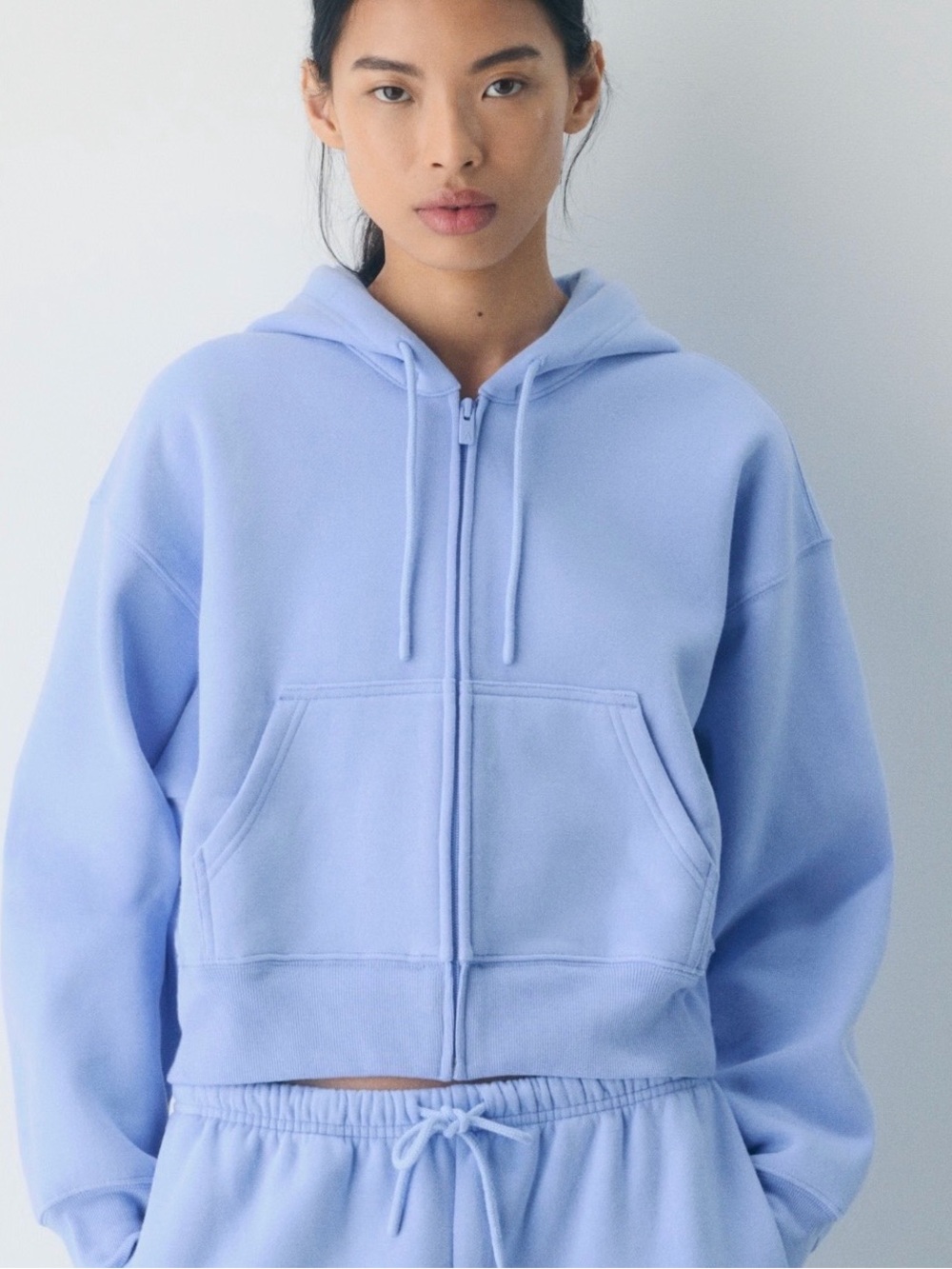Aritzia Sweatfleece Set - Dayflower Blue
